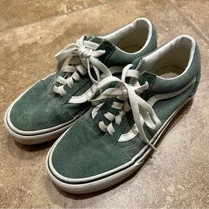 Green Lace Up Vans
